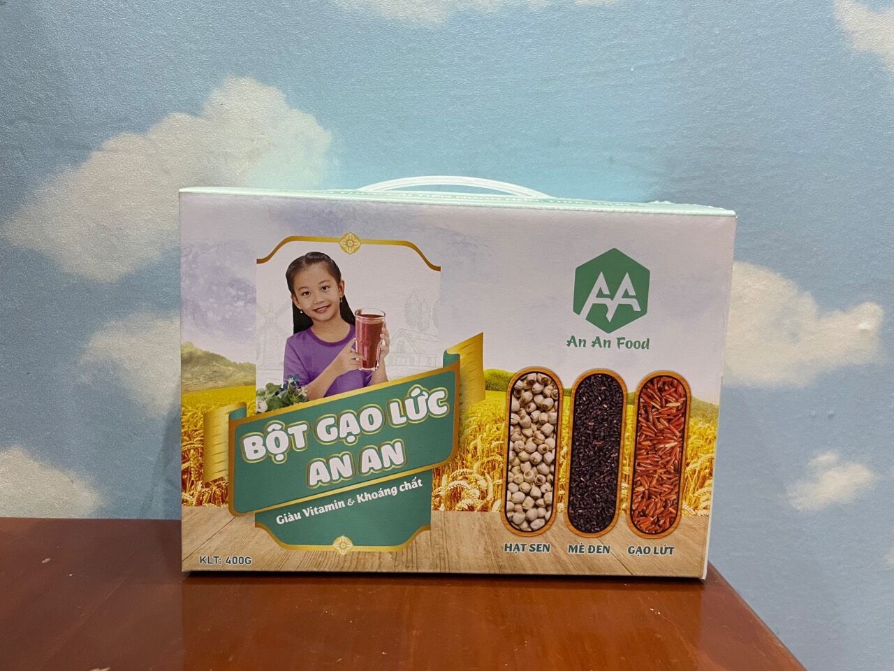 BỘT GẠO LỨT( hạt sen, mè đen, gạo lứt)