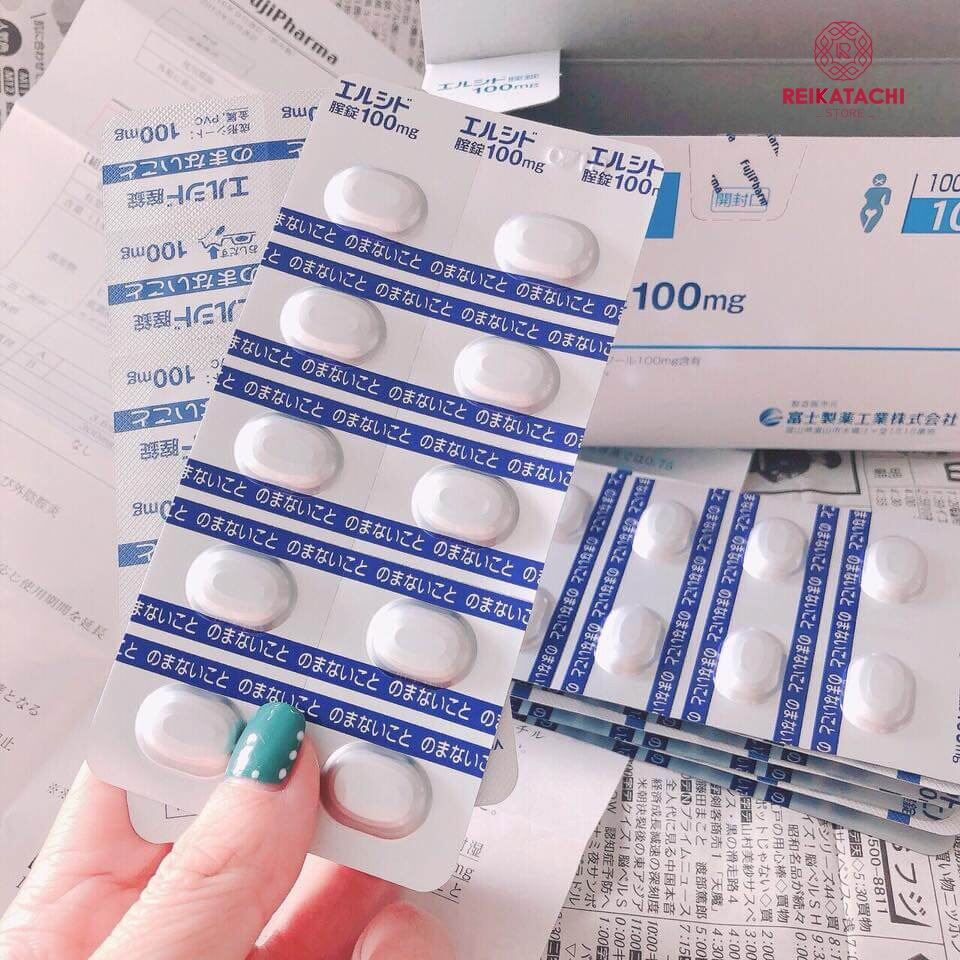 Viên đặt diệt nấm Candida vùng kín Elcido 100mg Nhật Bản hết khô ngứa rát, khí hư, mùi hôi, viêm nhiễm phụ khoa (CÓ CHE TÊN)