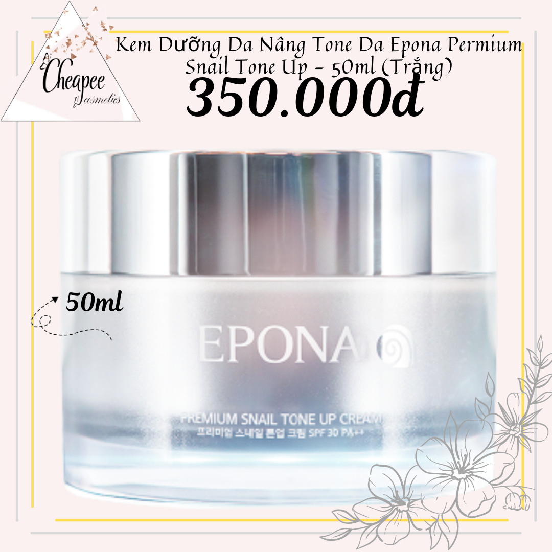Kem dưỡng da nâng tone da epona permiun snail tone up - 50ml