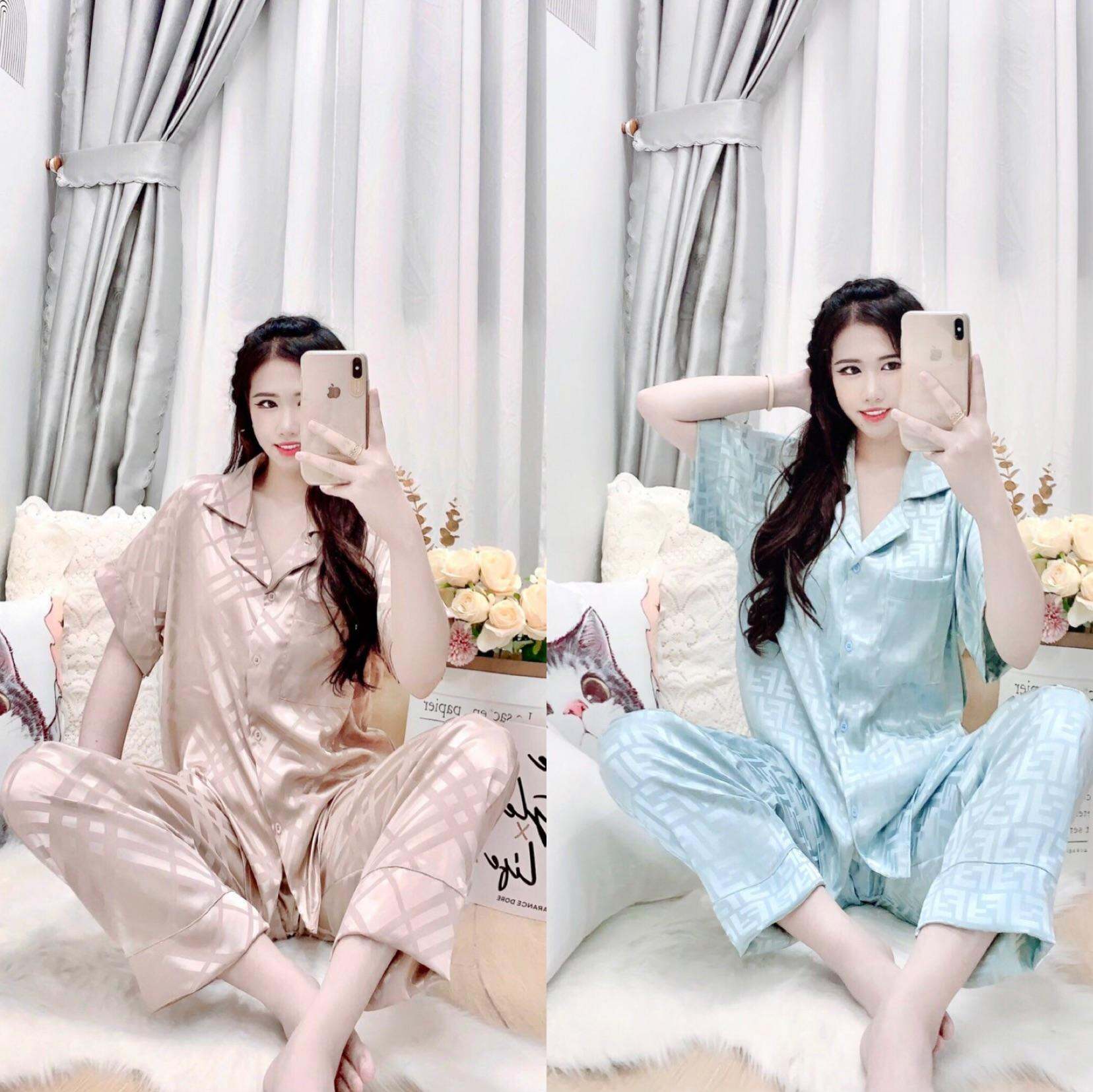 Đồ Bộ Gấm Bèo Bigsize Xinh Cao Cấp