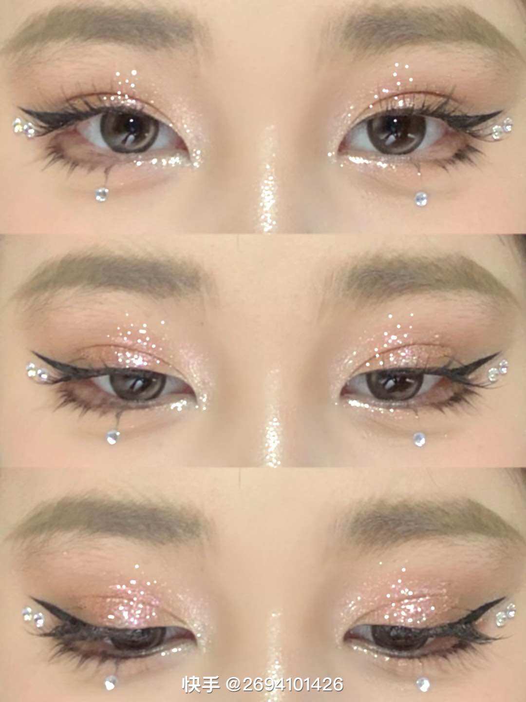 Đá đính mặt trang điểm/makeup bling bling tấm 240 hạt