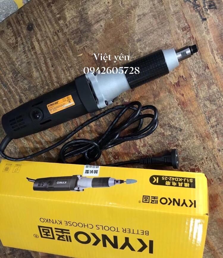Máy mài khuôn Kynko KD 25-máy mài thẳng cầm tay710w chân kẹp 6mm tốc độ cao 27000v/p, chính hãng bền mạnh