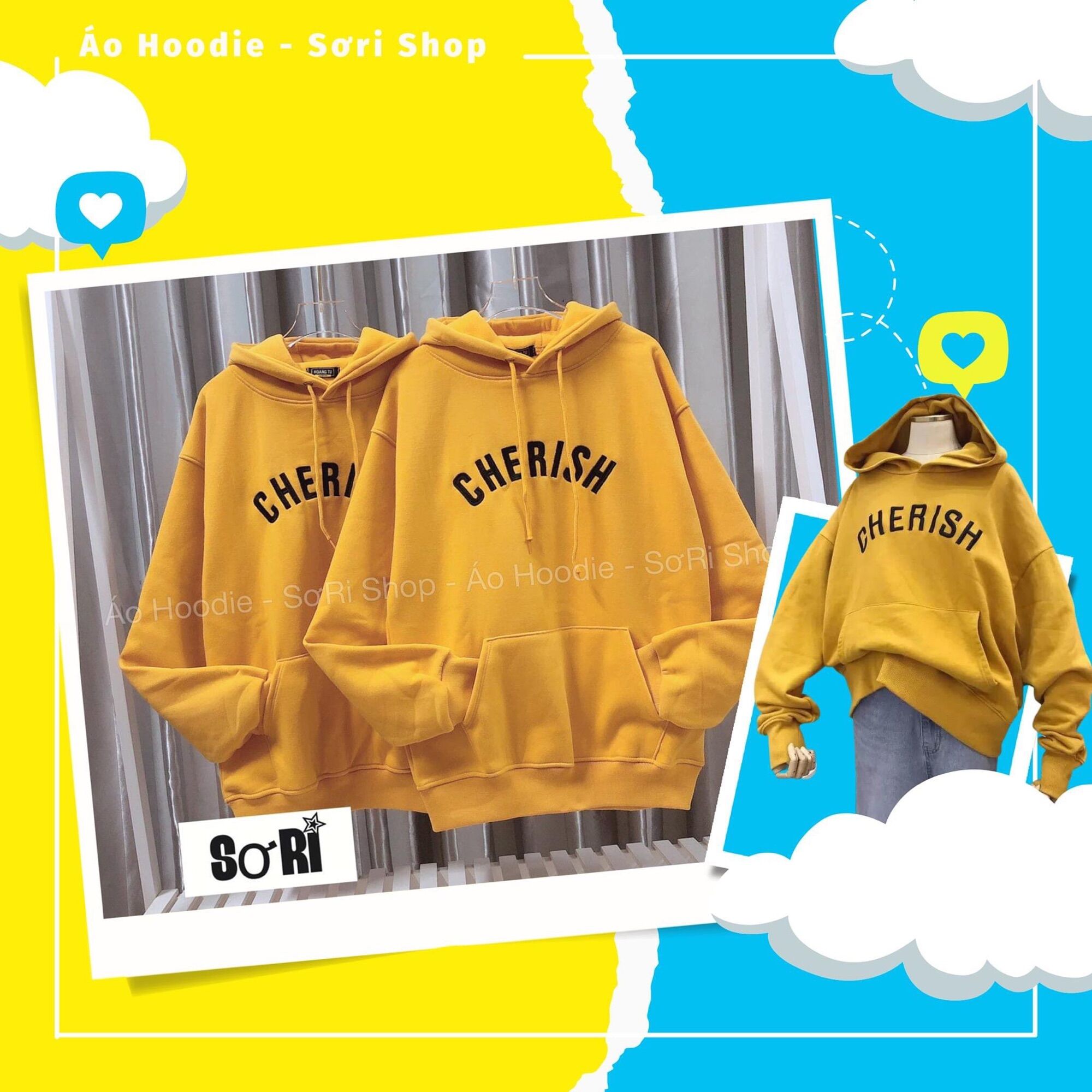 Áo hoodie freesize nam nữ thời trang Hàn Quốc