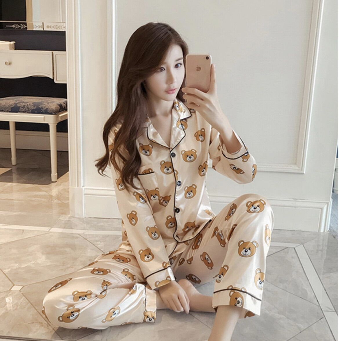 SET BỘ  NGỦ PIZAMA  PHI LỤA - Y56