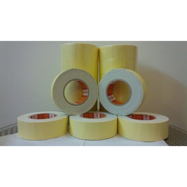 Băng dính 2 mặt xốp vàng