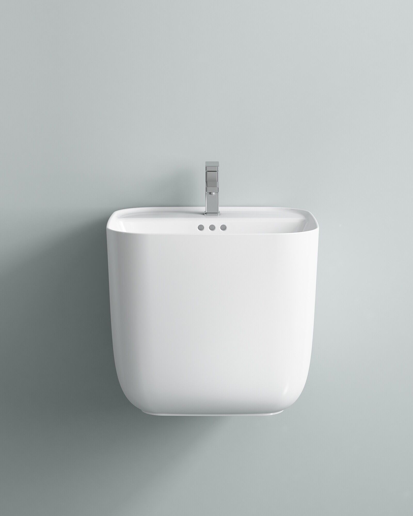 Lavabo liền chân treo cao cấp nhập khẩu