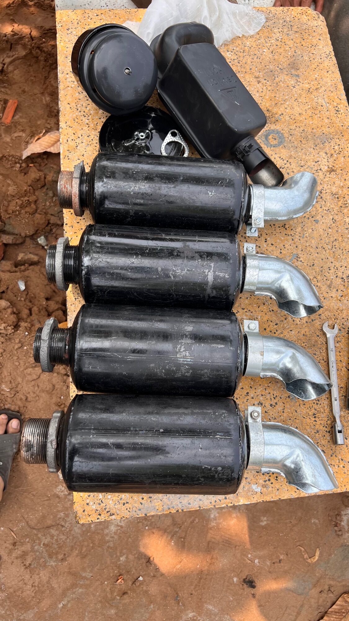 Bô giảm thanh d12,d15,d20,d24,d28,d30 họng sắt