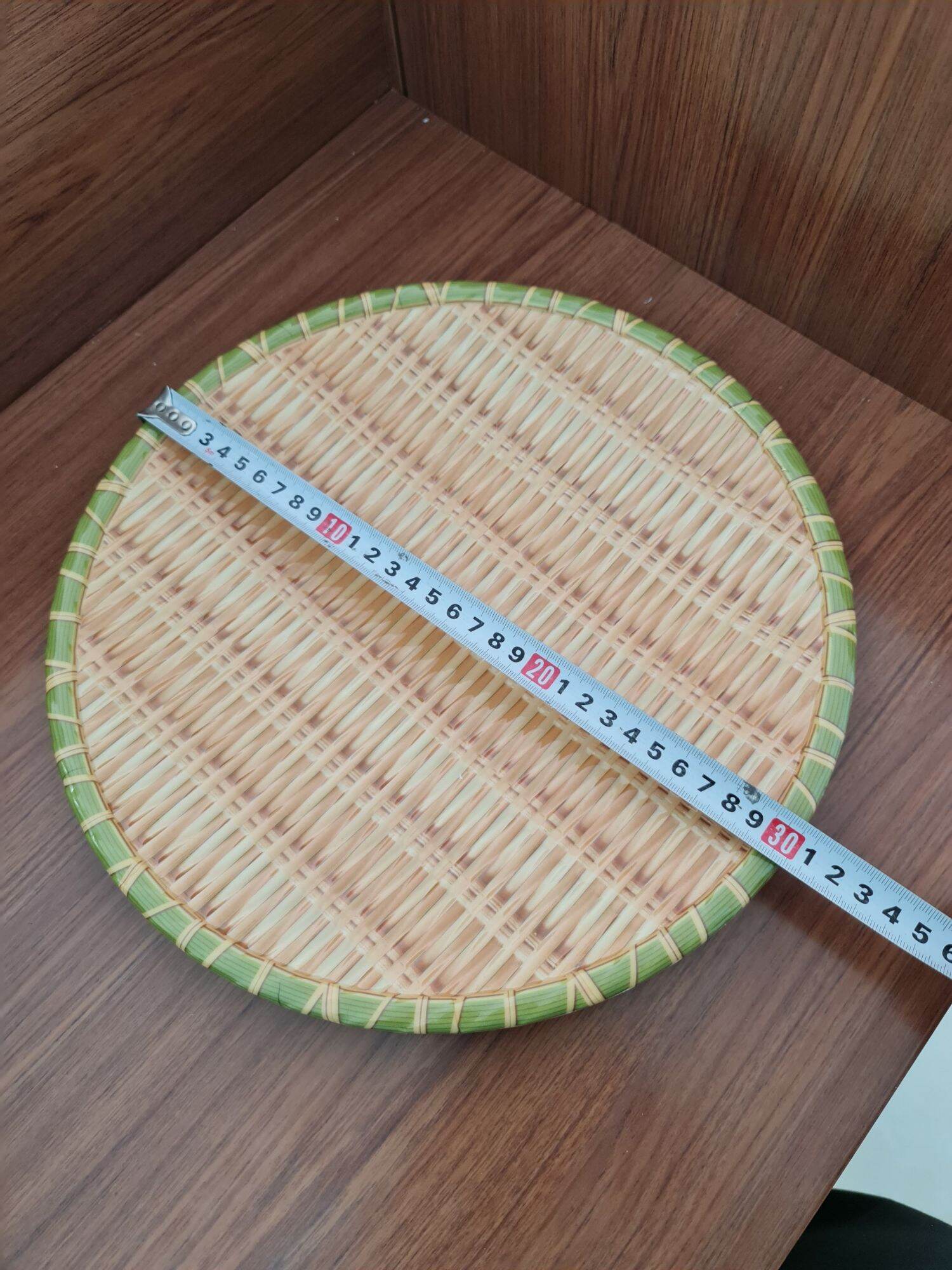 Đĩa Phíp Nhựa Giả Mây Tre Đan (Hàng Dày, Ảnh Thật)