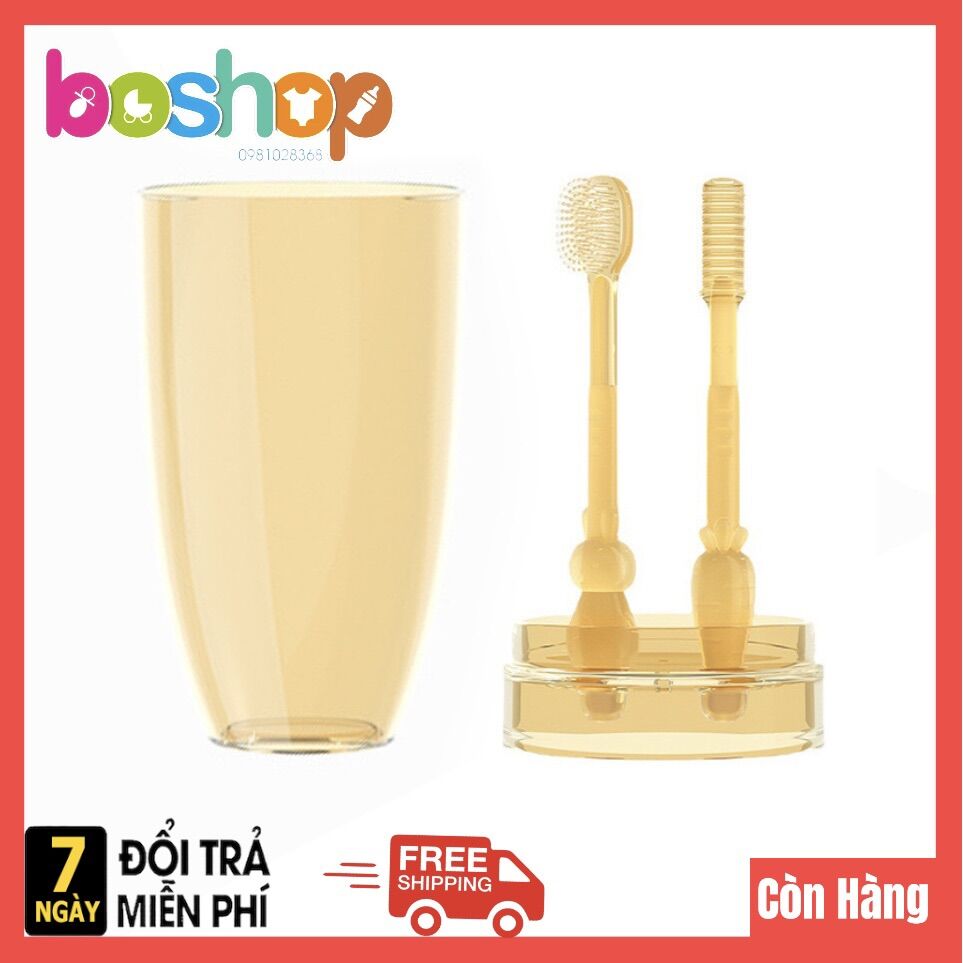 Bộ rơ lưỡi, bàn chải đánh răng cho bé