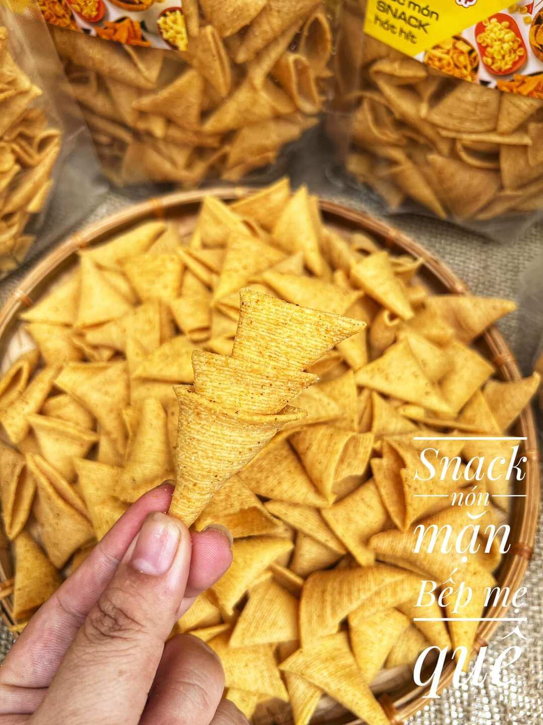 Bánh snack bắp nón mặn 500g/1kg