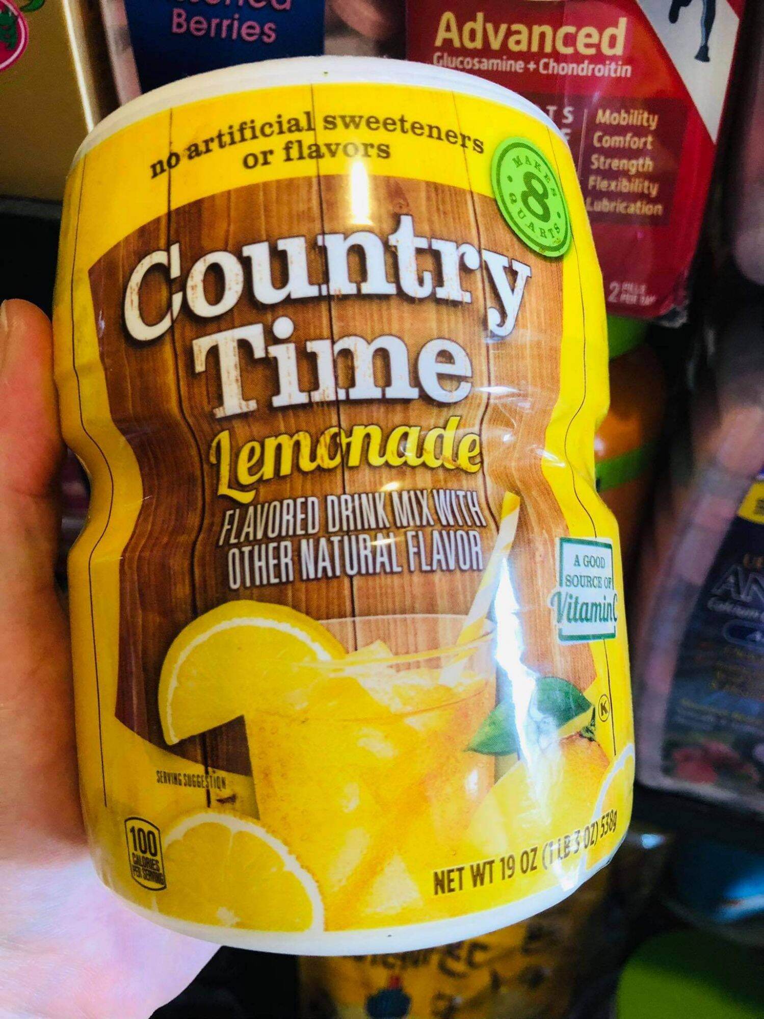 ☘ bột chanh country time lemonade 538g -usa