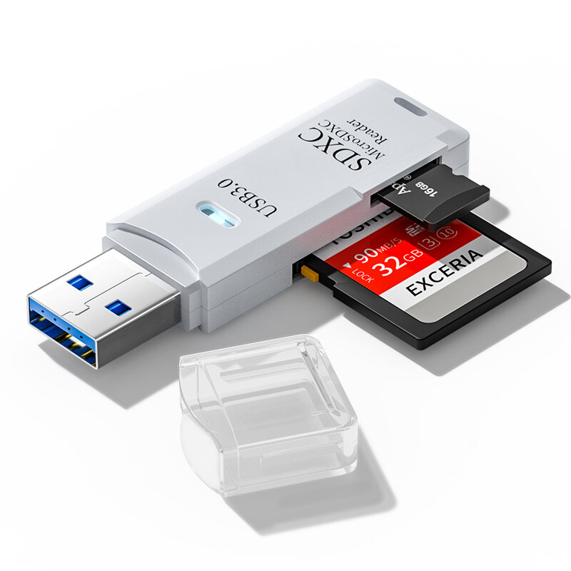 Đầu Đọc Thẻ USB3.0 Bộ Chuyển Đổi Thẻ SD/TF Đa Năng Tốc Độ Cao Thẻ Máy Ảnh DSLR TypeC Đa Chức Năng