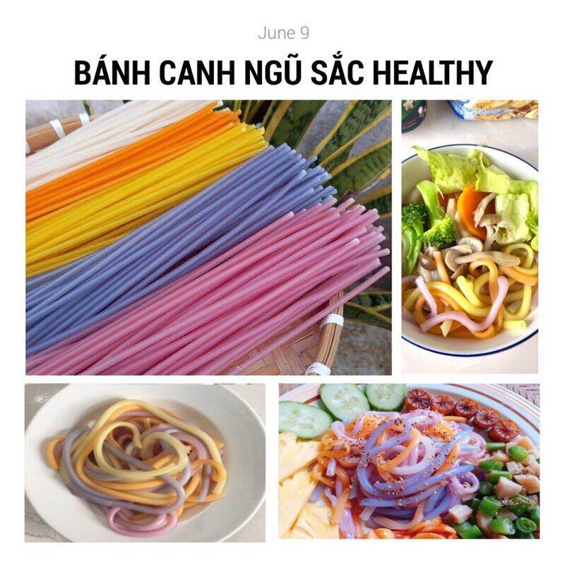 Bánh canh ống ngũ sắc đặc sản Sa Đéc ăn kiêng,giảm cân,healthy (500g)