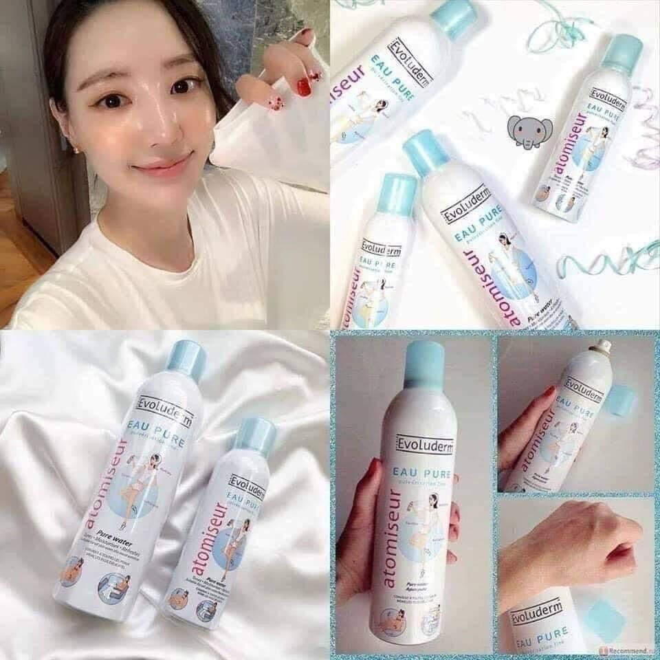XỊT KHOÁNG CẤP ẨM LÀM DỊU DA EVOLUDERM