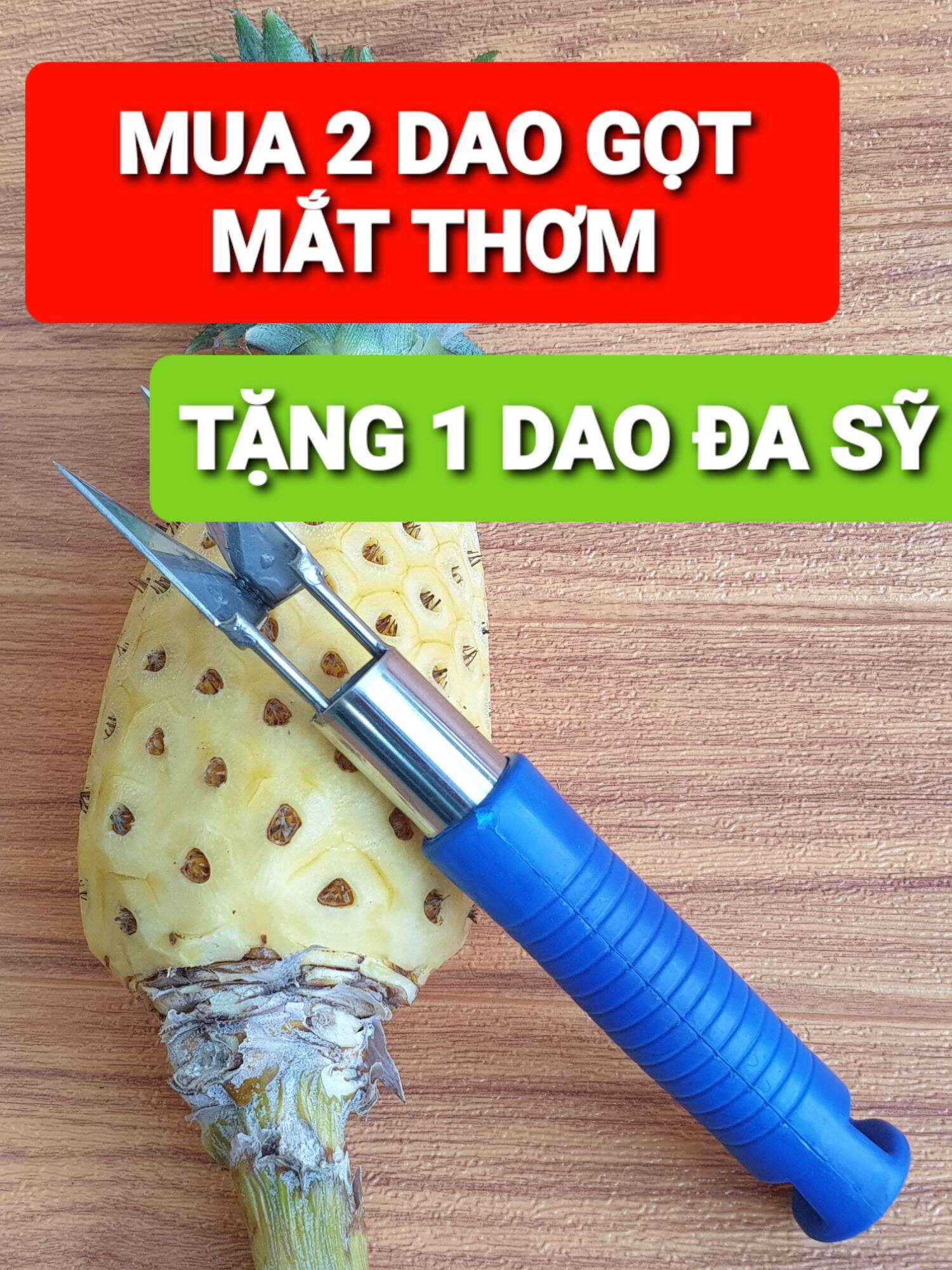 Dao gọt khóm thơm dứa lưỡi thép thái lan