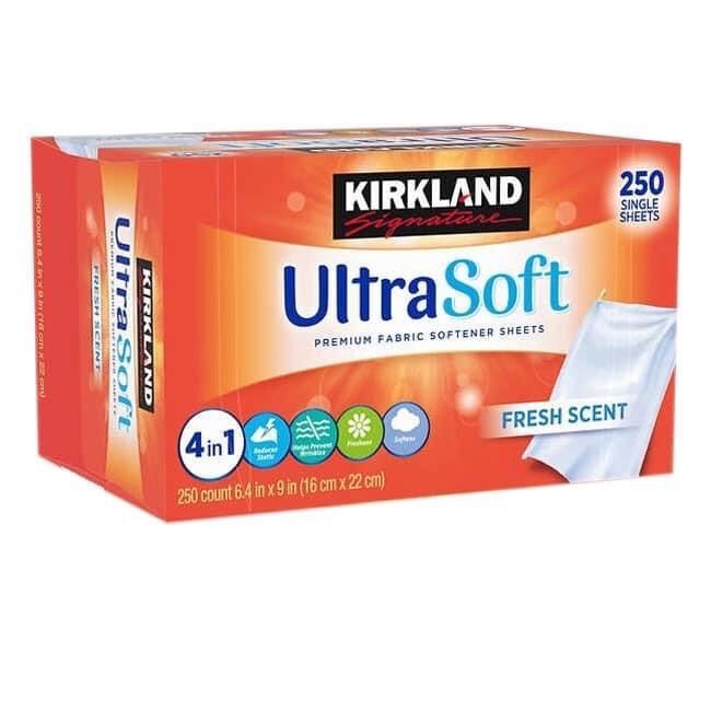 Giấy Thơm Quần Áo Kirkland Ultra Soft 4 in 1 250 tờ hộp - Mỹ