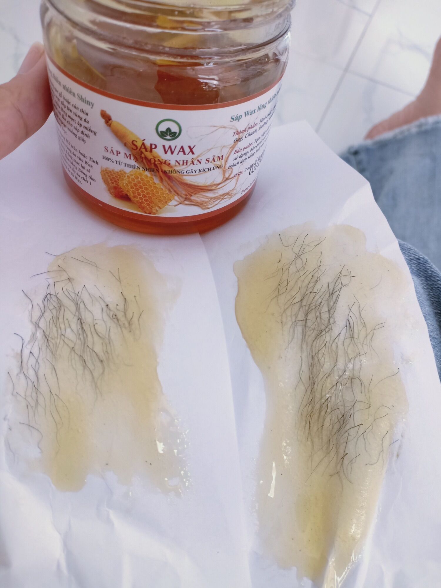 Sáp Wax Lông Nhân Sâm Mật Ong Shiny 250gr-350gr