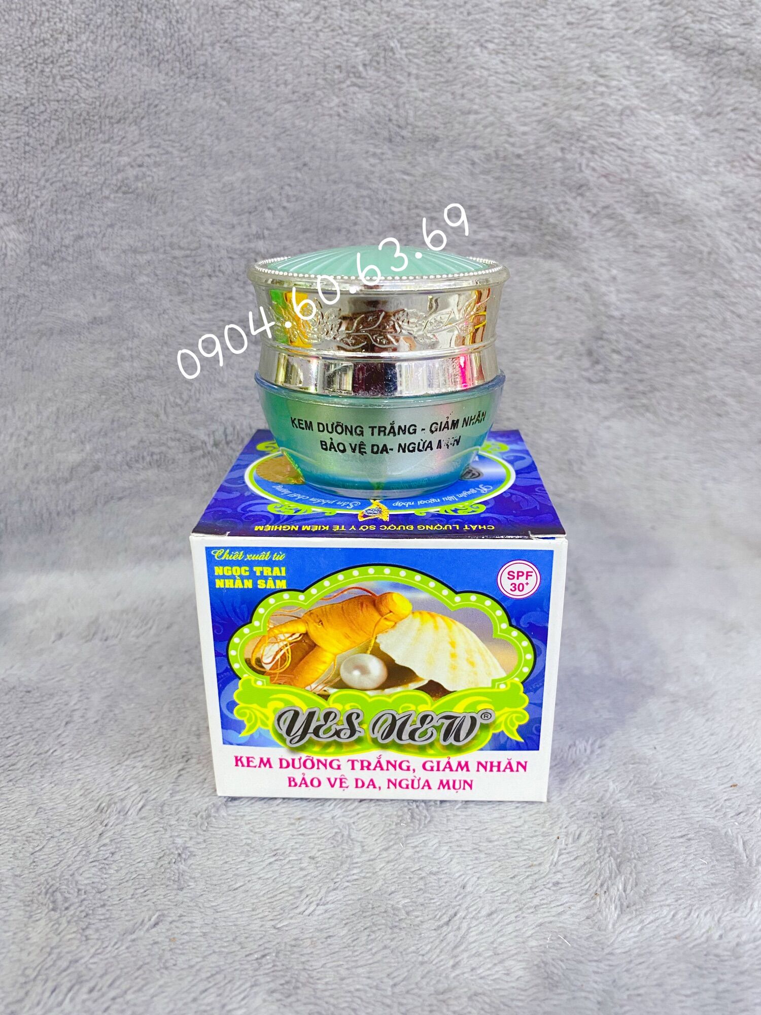 Kem yes new 15g dưỡng trắng-giảm nhăn-bảo vệ da-giảm nhờn-ngừa mụn kem yesnew