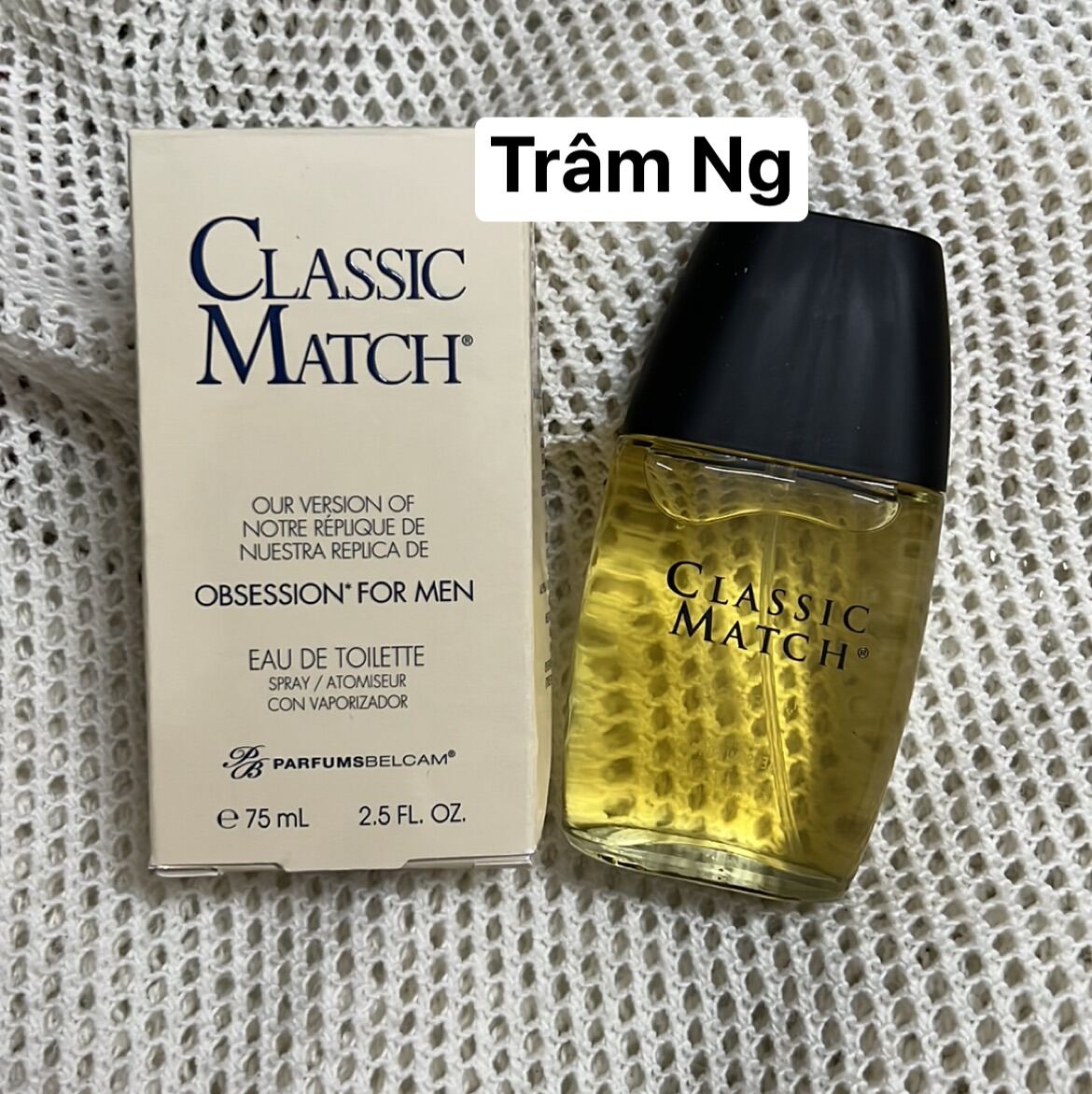 Hàng USA] Nước Hoa Nam Parfums Belcam Classic Match Eau de