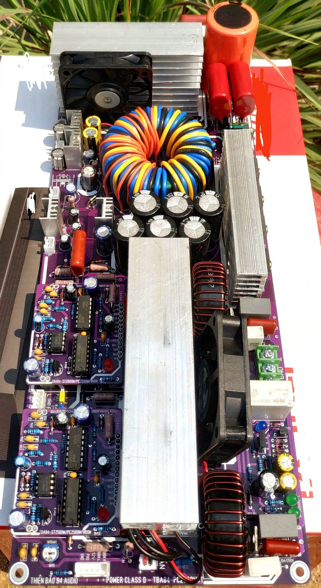 Mạch Công Suất Class D 2 Kênh Liền Nguồn 220v