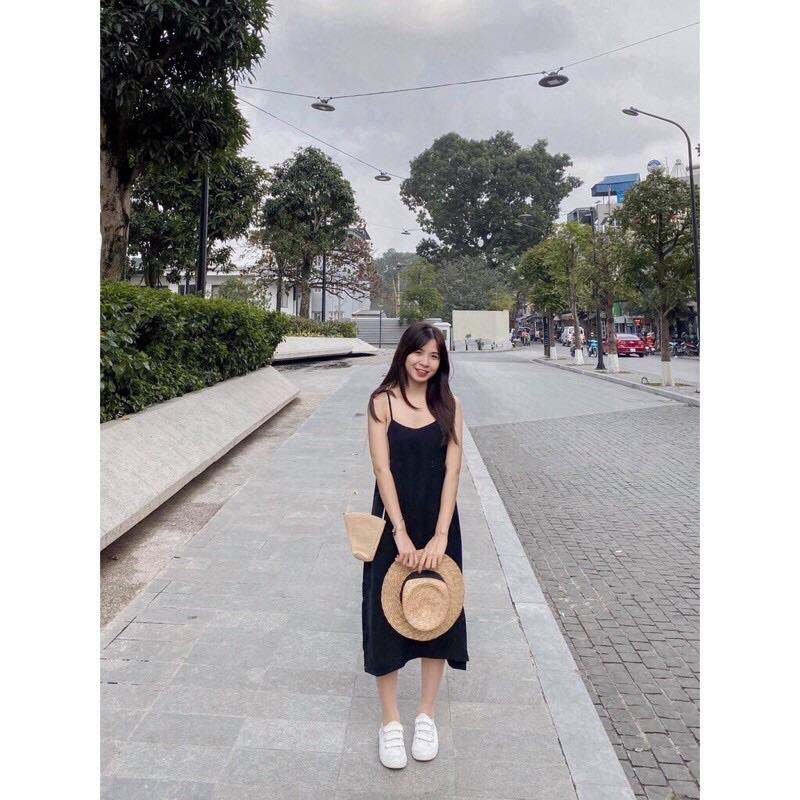Đầm Suông-Váy Suông Cami 2 Dây Đũi lụa