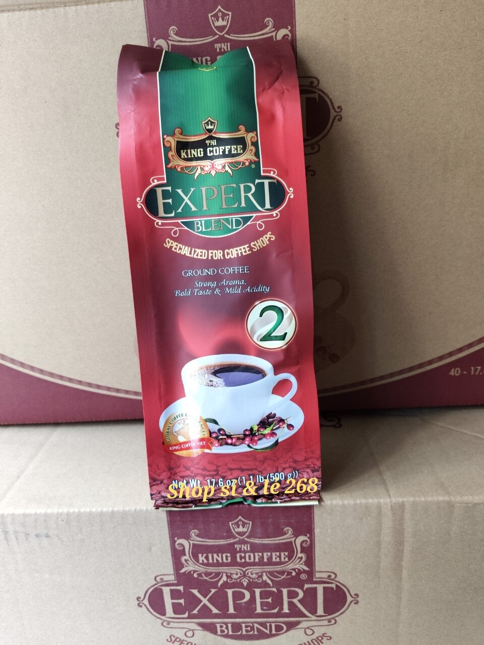 Cà phê rang xay TNI King Coffee Expert Blend 2 _500g