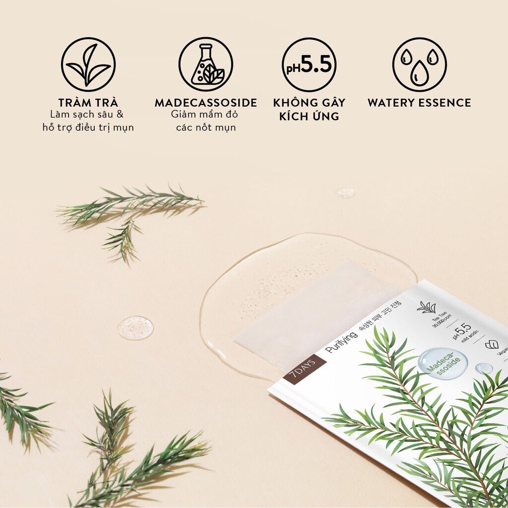 Mặt nạ ARIUL 7 DAYS MASK - Tràm trà