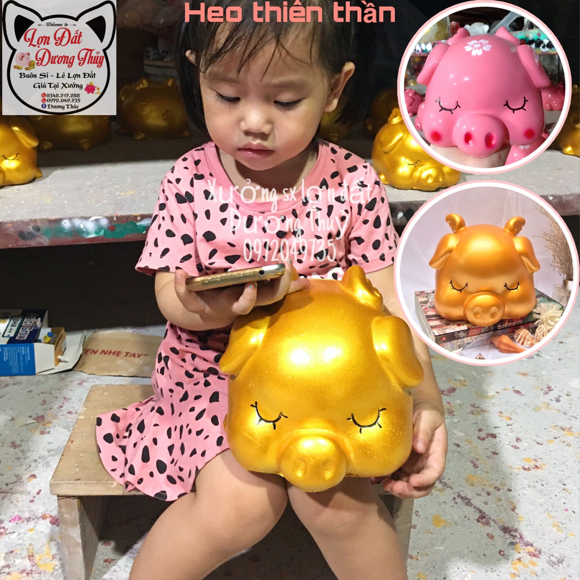 Lợn đất thiên thần, heo đất cánh tiên