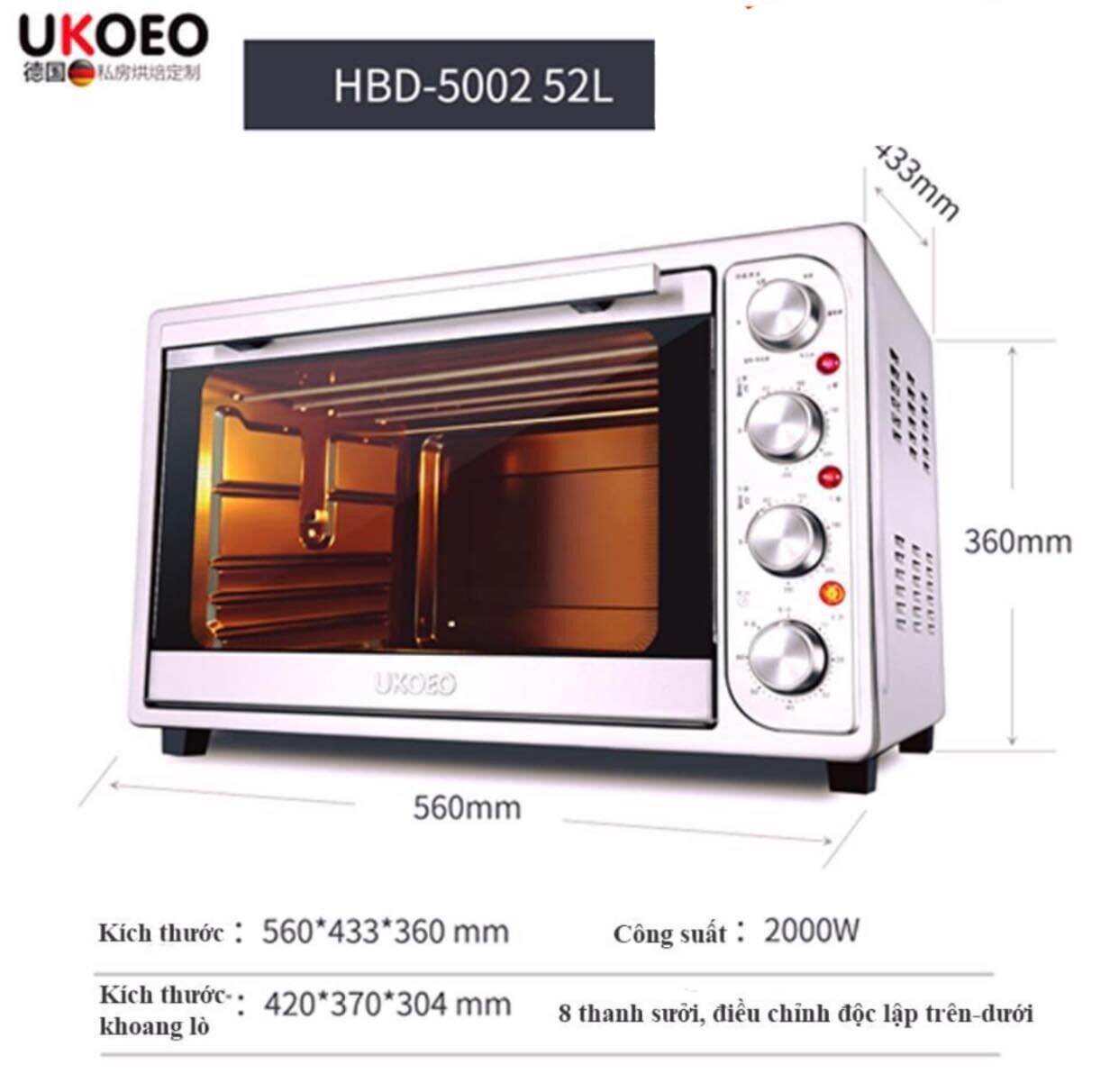 Lò nướng UKOEO HBD 5002 52l - HDSD bằng tiếng việt (sẵn hàng)
