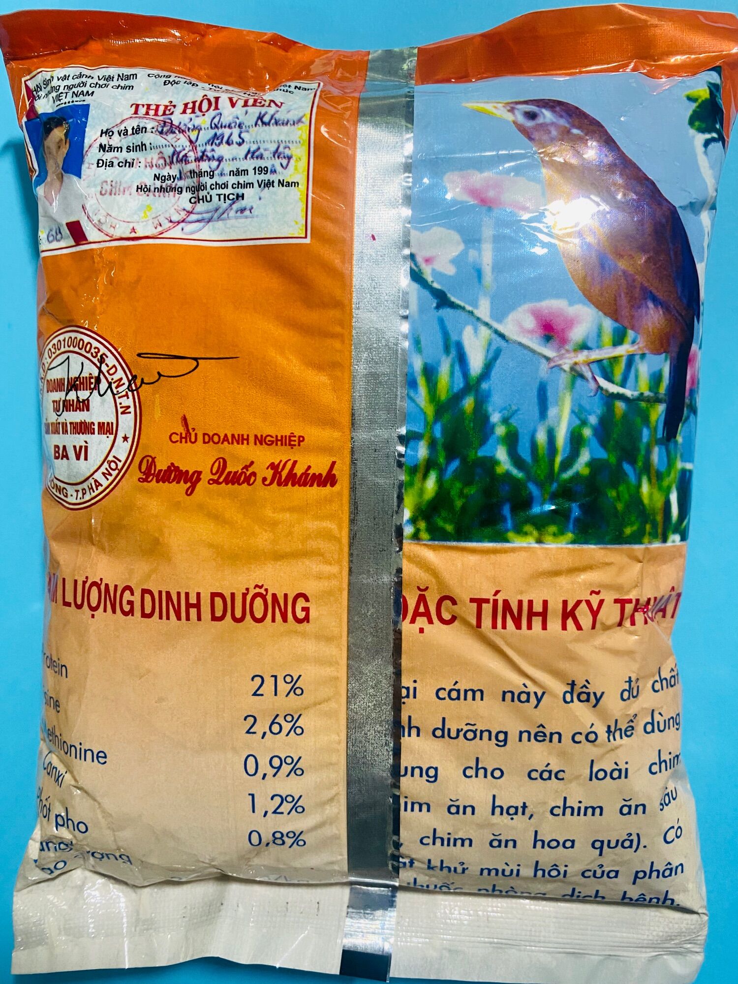 Cám trứng Ba Vì(500g) thức ăn cho chim cảnh