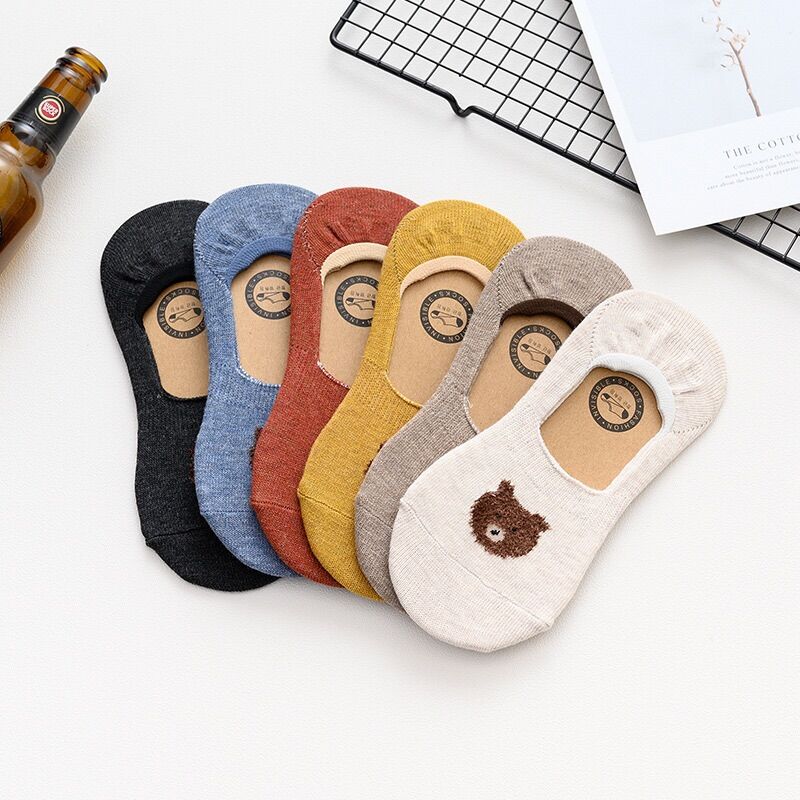 tất (vớ) lười icon gấu dành cho nữ
