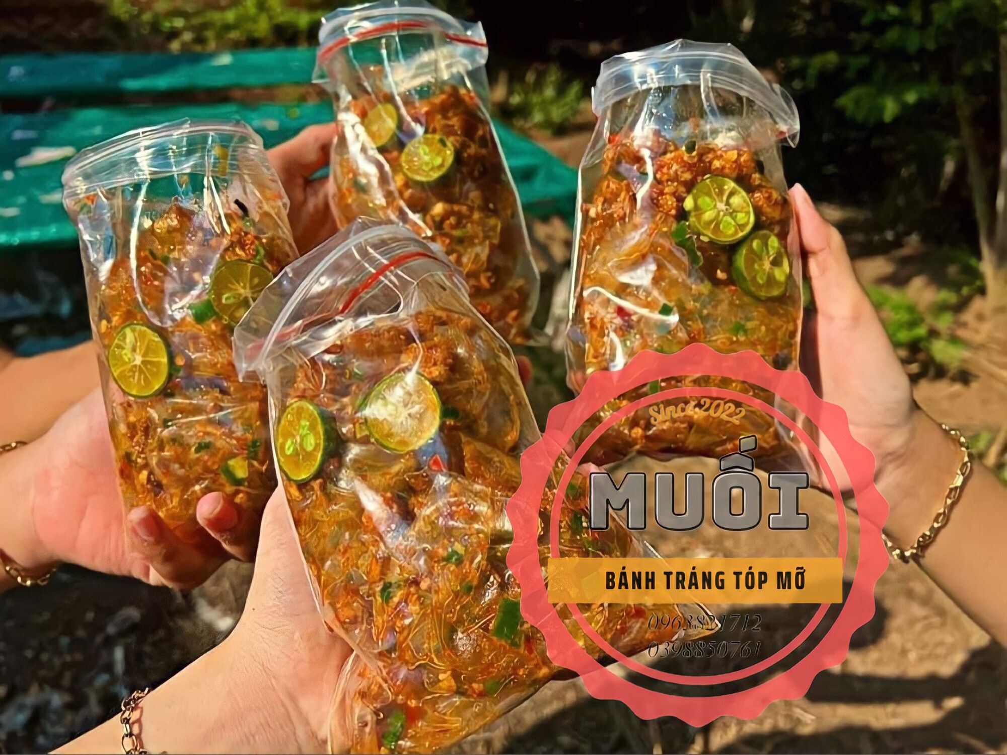 Bánh tráng phơi sương tóp mỡ (1 Bịch)