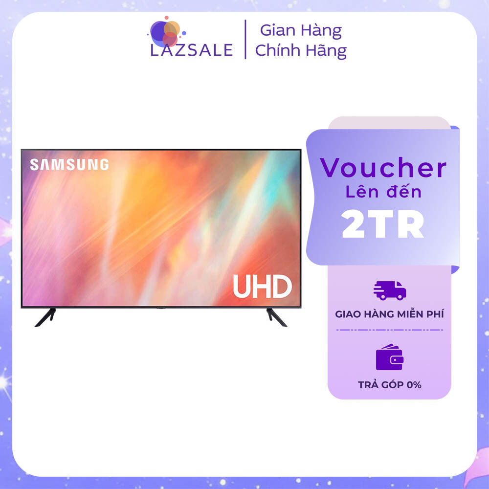 [Trả góp 0%]Smart Tivi Samsung 50AU7700 Smart 4K 2021