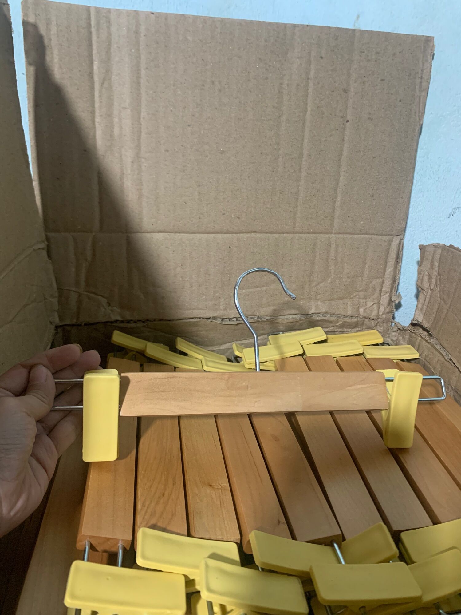 Combo 10 móc gỗ kẹp 30cm