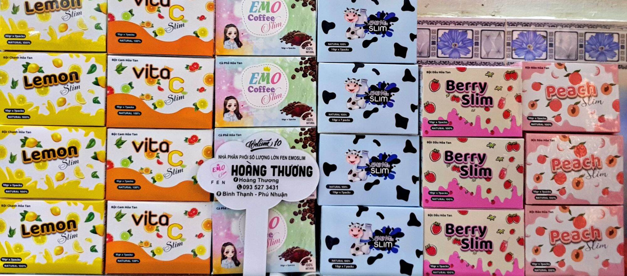 Combo 5 hộp nước ép giảm cân emoslim mix vị