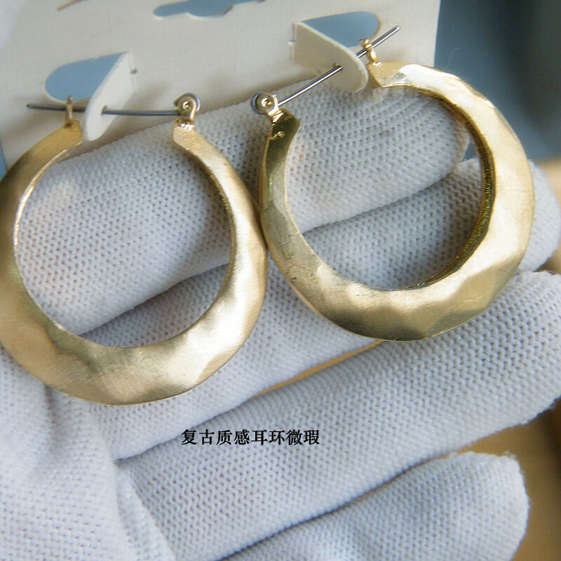 Đồ Trang Sức Đầu Tiên Xuất Khẩu Hoa Tai Vòng Tròn Hình Giọt Nước Cổ Điển Xuất Khẩu Đơn Hàng Xuất Dư Nguyên Bản Âu Mỹ Mặt Dây Chuyền HOT GIRL Khoa Trương Học Sinh Thiểu Số 6 21