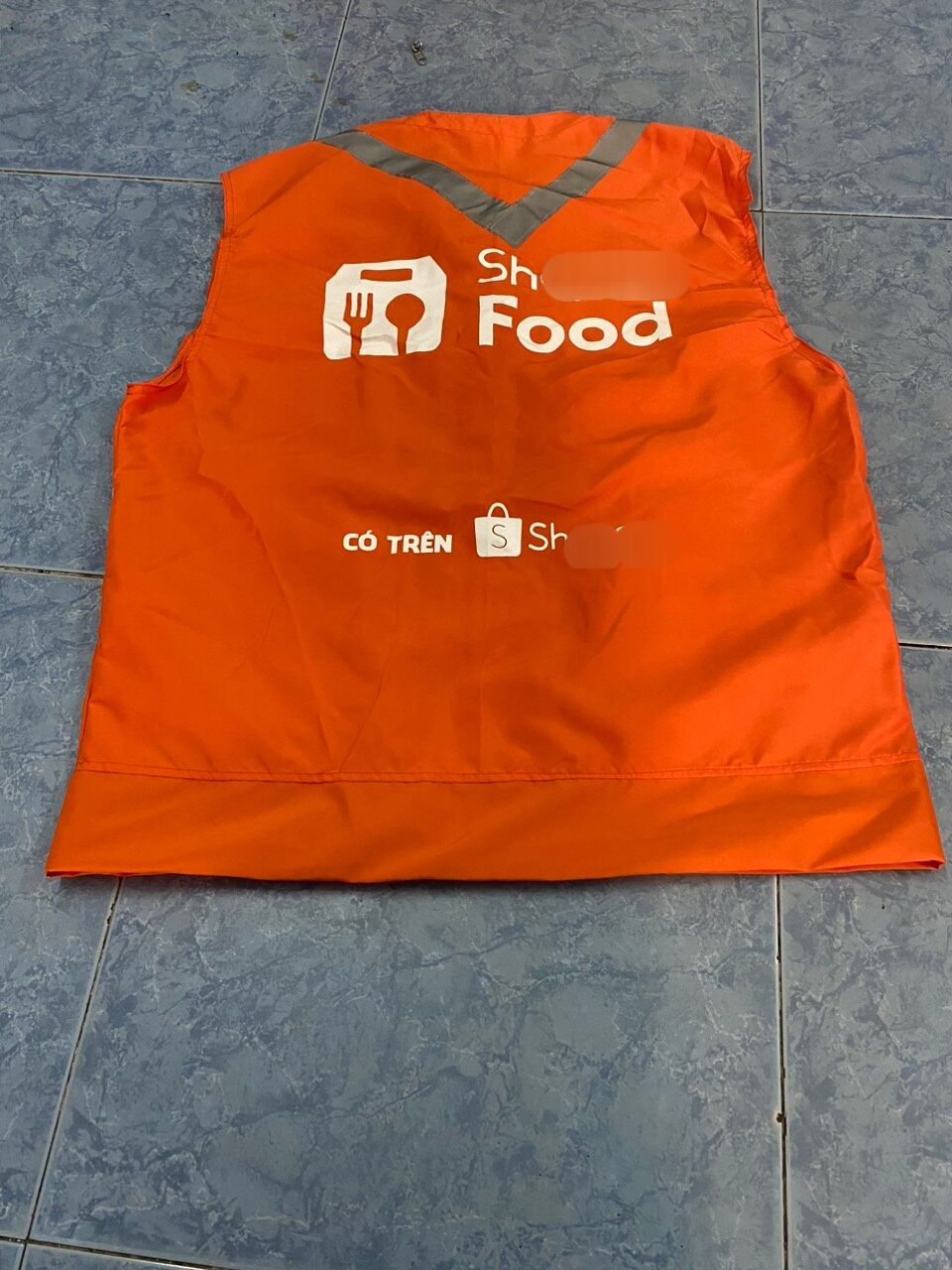 Áo  gilê shope food ( size 50 _ 98 kg )