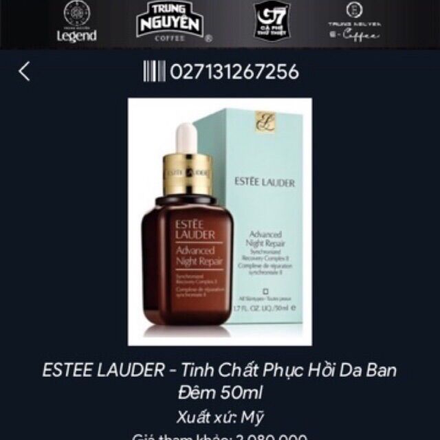 Tinh chất phục hồi da ban đêm Serum 50ml