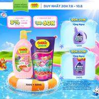 Combo Chai Sữa Tắm Gội Cho Bé Carrie Junior chiết xuất trái cây thiên nhiên Yoghurt hương Táo 700g + Cheeky Cherry 500g