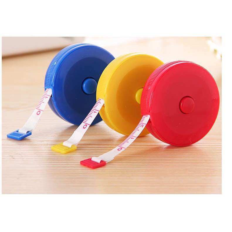 Thước dây cuộn rút có thể thu gọn tự động bằng nút bấm 150cm