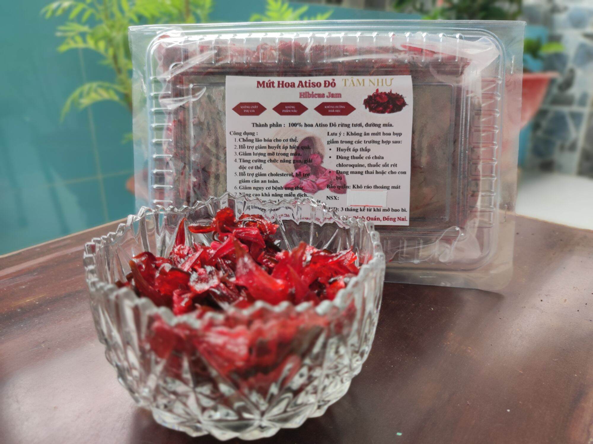 Mứt chua cay Atiso đỏ/ Hibicus 500gr