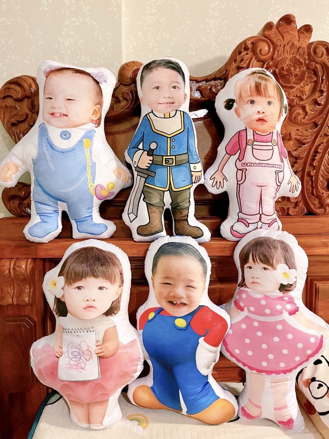 Gối ghép mặt theo yêu cầu