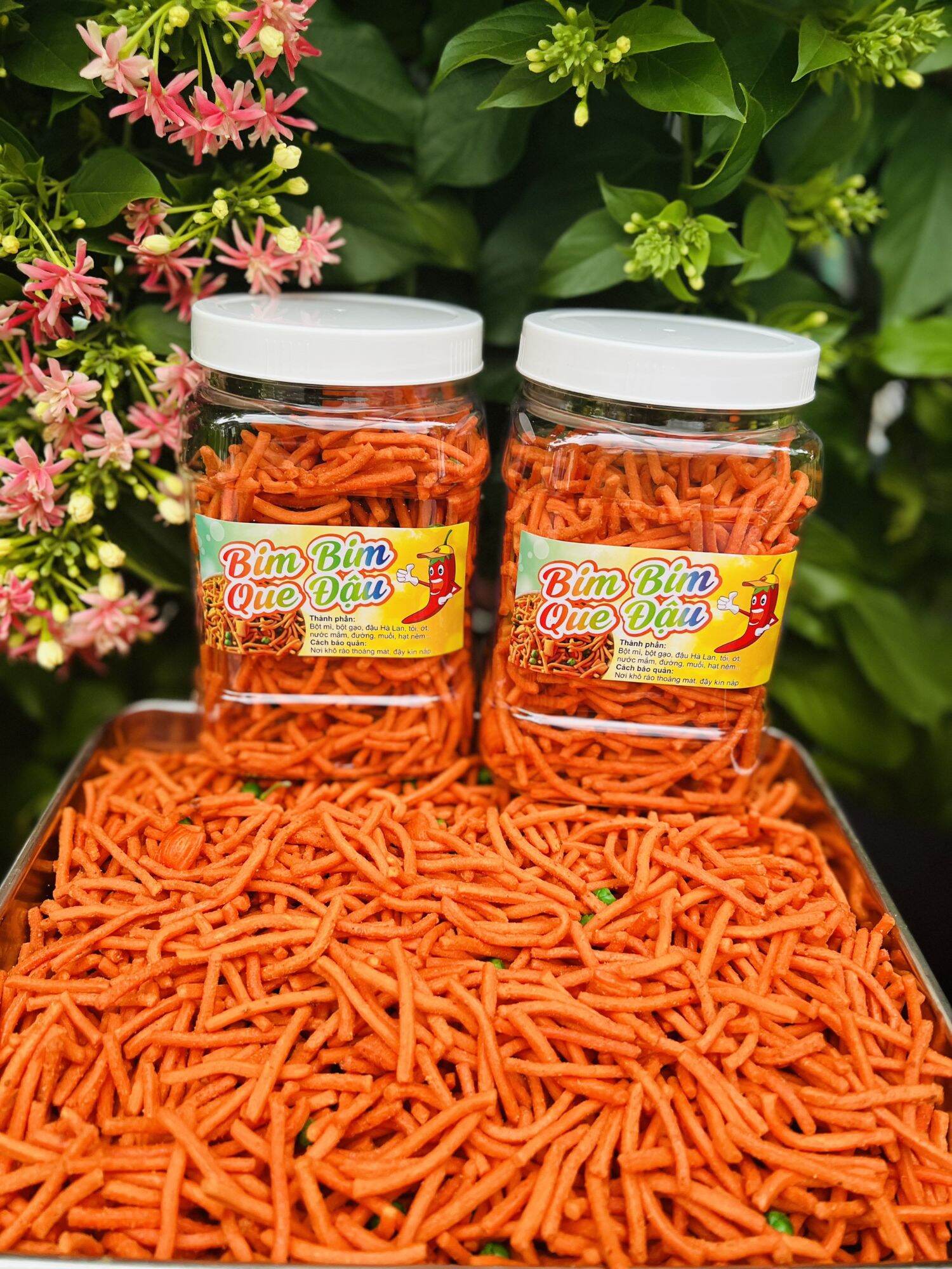 Bim bim que đậu hà Lan hủ 550g
