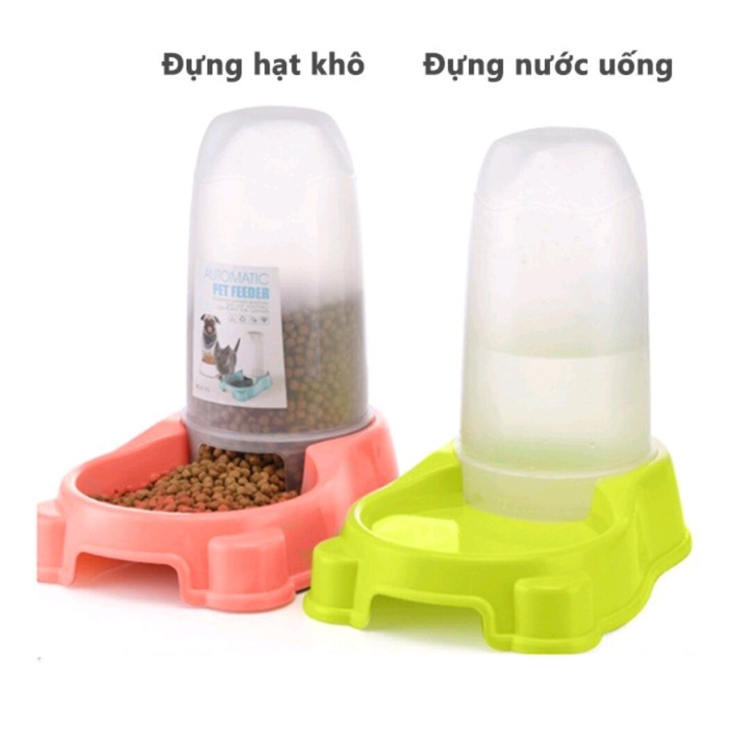Bát Ăn Tự Động Dành Cho Chó Mèo nắp tròn