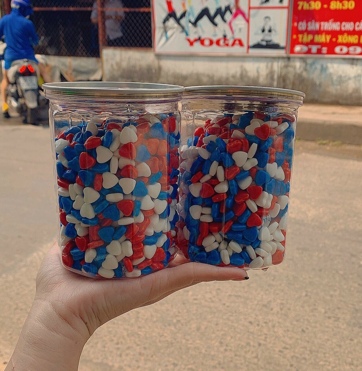 hũ pet 300g kẹo ngũ sắc