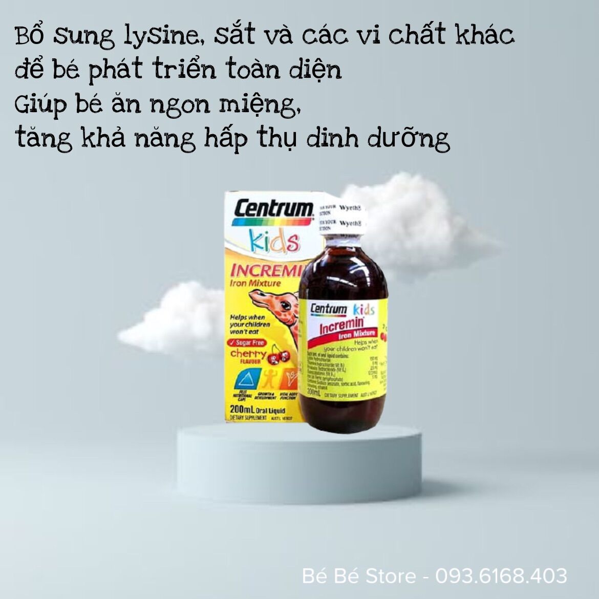 Siro biếng ăn Centrum Kids Úc