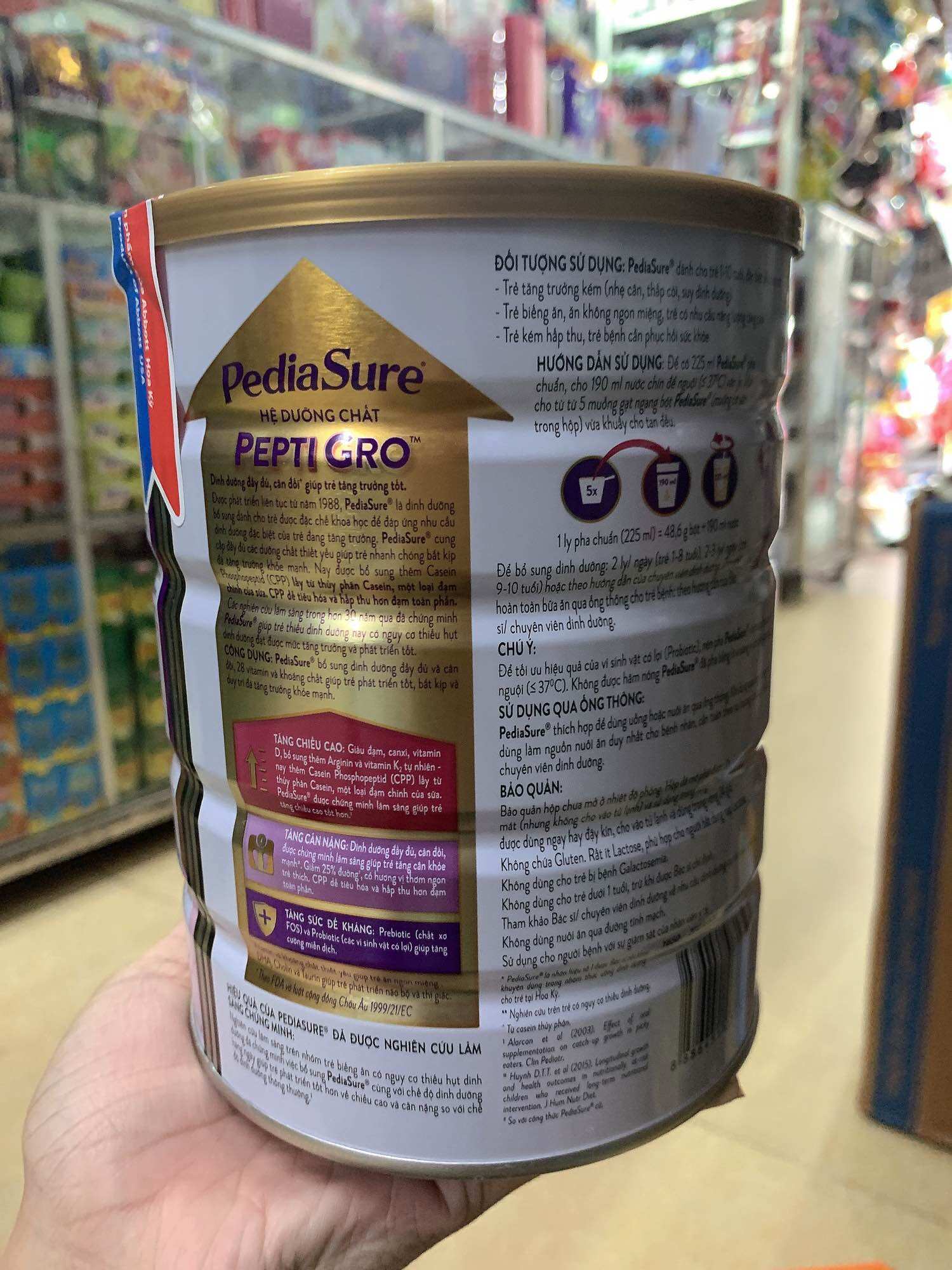 Sữa PediaSure BA 850g (1 - 10 tuổi)
