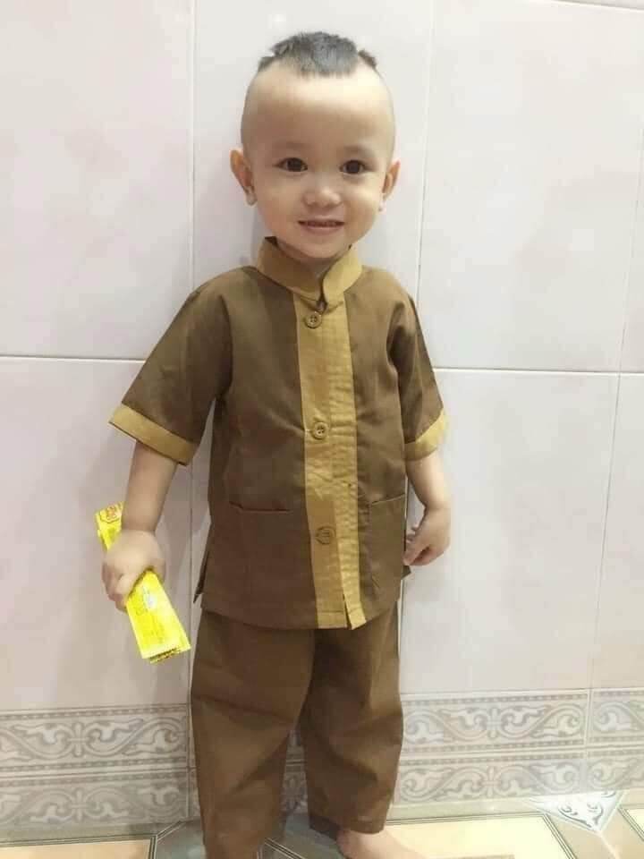 Đồ đi chùa bé trai#mẫu bé trai đi chùa