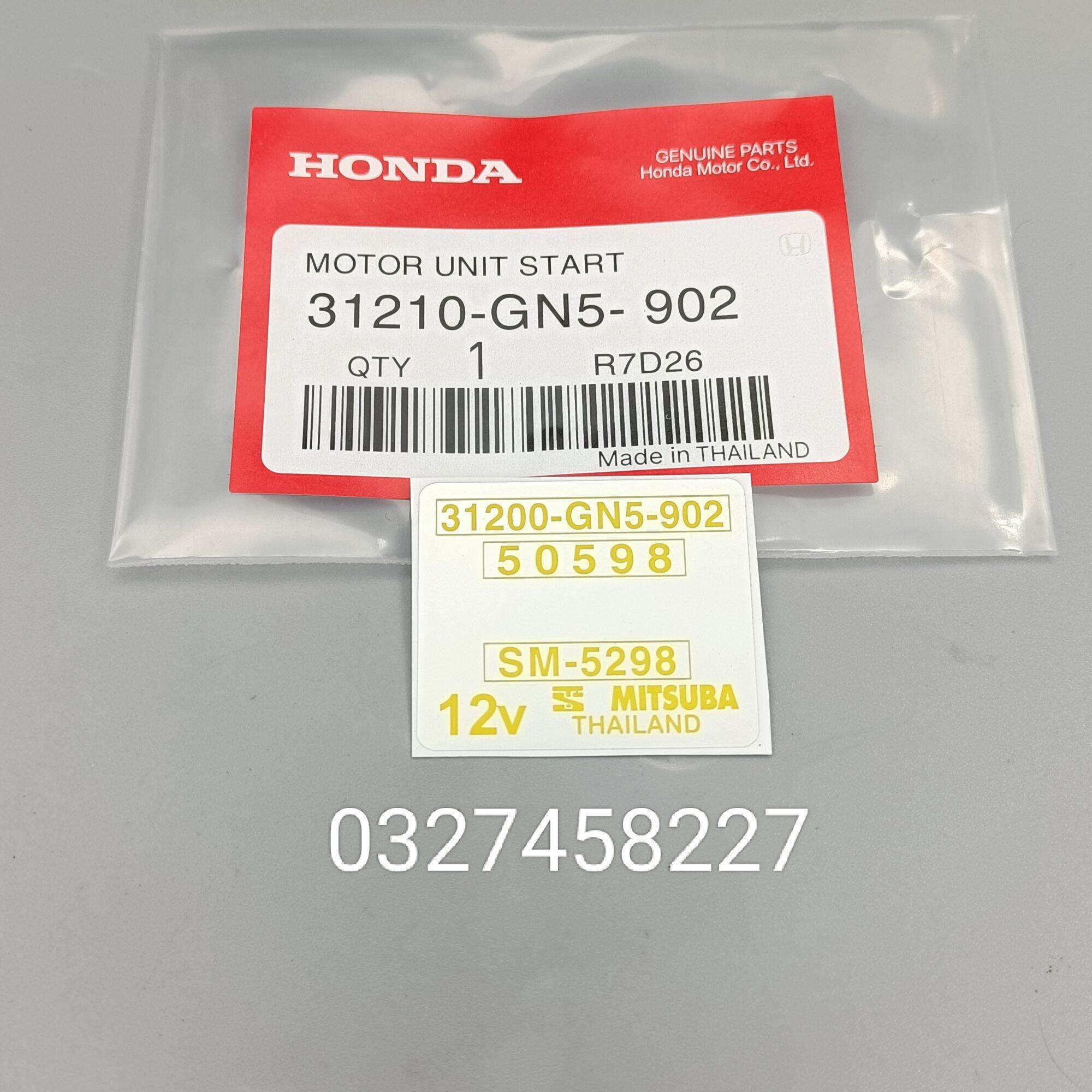 Tem dán củ motor đề khởi động xe DREAM thái zin Honda
