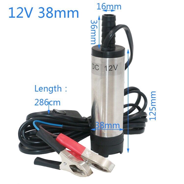 Bơm chìm 12v mini ,bơm dầu,bơm nước di động
